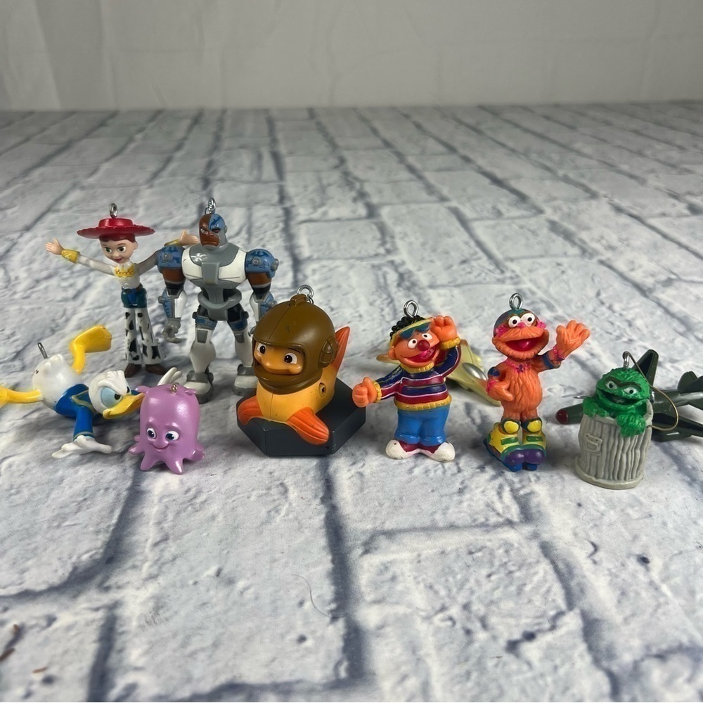 Vintage Disney/Sesame Street Christmas ornaments